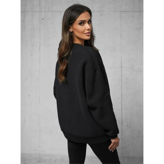 Sieviešu melns džemperis Edelin O/SWE23049Z