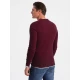 Vīriešu bordo džemperis Finn V8 OM-SWSW-0103