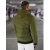 Vīriešu haki krāsas ziemas jaka Edi JS/31M5023/62Z
