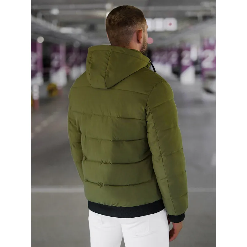 Vīriešu haki krāsas ziemas jaka Edi JS/31M5023/62Z