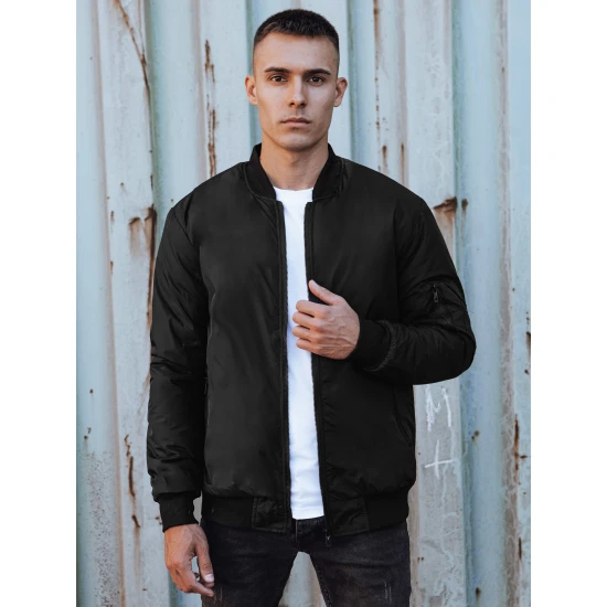 Vīriešu melna jaka AK95