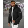 Vīriešu melna ziemas jaka Edi JS/31M5023/392Z