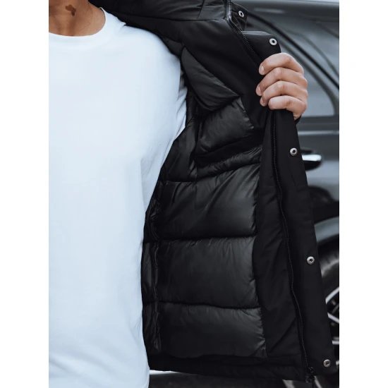 Vīriešu melna ziemas jaka Teo TX4757