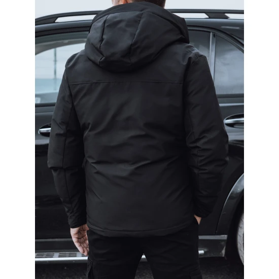 Vīriešu melna ziemas jaka Teo TX4757