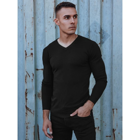 Vīriešu melns džemperis Henri WX1883