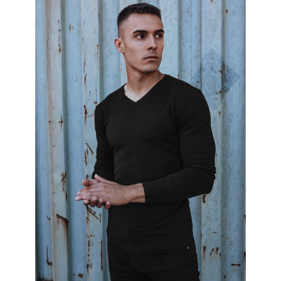 Vīriešu melns džemperis Henri WX1883