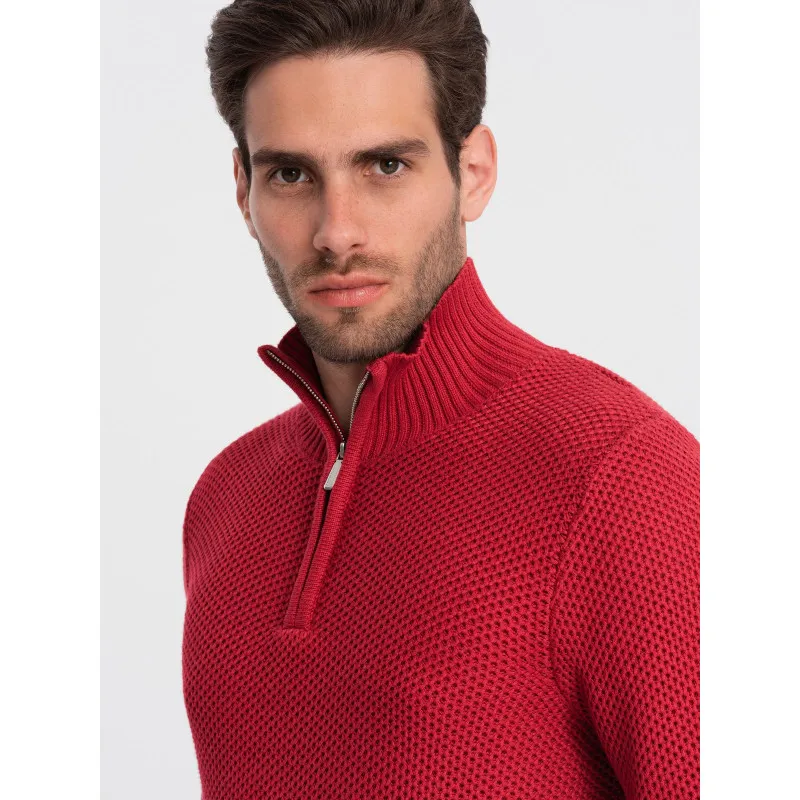 Vīriešu sarkans džemperis Felix V7 OM-SWZS-0105