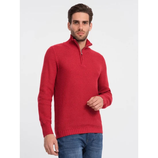 Vīriešu sarkans džemperis Felix V7 OM-SWZS-0105