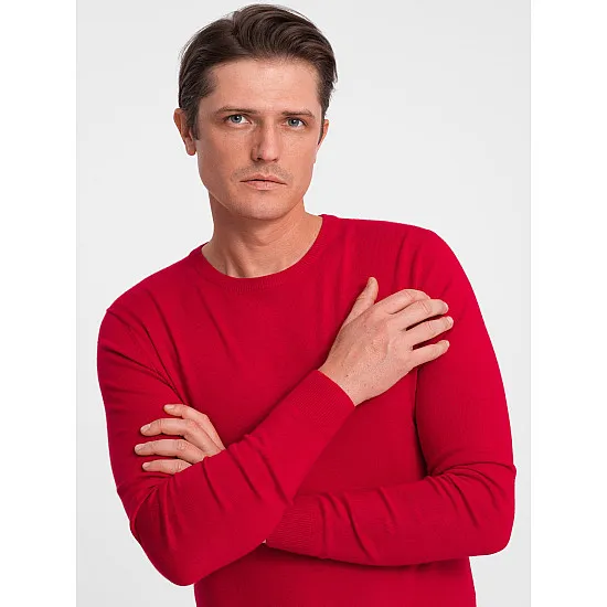 Vīriešu sarkans džemperis Oscar V13 OM-SWBS-0106