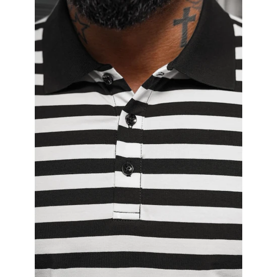 Vīriešu svītrains polo krekls Rafael NB/MT3110