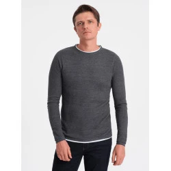 Vīriešu tumši pelēks džemperis Finn