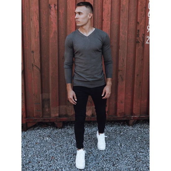 Vīriešu tumši pelēks džemperis Henri WX2219