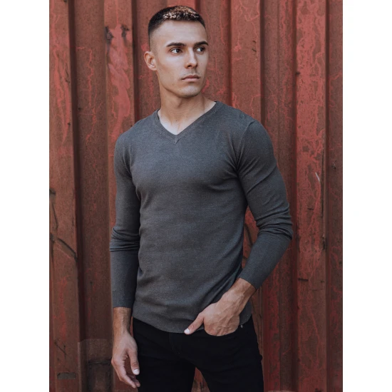 Vīriešu tumši pelēks džemperis Henri WX2219