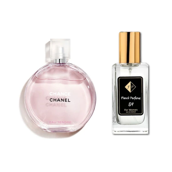 No59 smaržas iedvesmojušās no Chanel - Chance eau Tendre 104 ml EDP FP59-104 French Perfumes