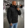 Vīriešu melna ziemas jaka Lorenzo JS/57M7503/392