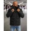 Vīriešu melna ziemas jaka Lorenzo JS/57M7503/392