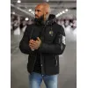 Vīriešu melna ziemas jaka Lorenzo JS/57M7503/392