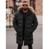 Vīriešu melna ziemas jaka Fred JS/25M9803/392