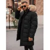 Vīriešu melna ziemas jaka Fred JS/25M9803/392