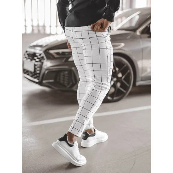 Baltas vīriešu bikses Karlin O/P4009Z