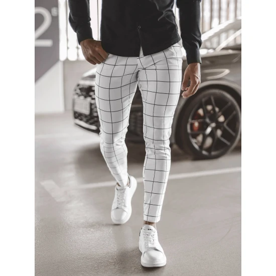 Baltas vīriešu bikses Karlin O/P4009Z