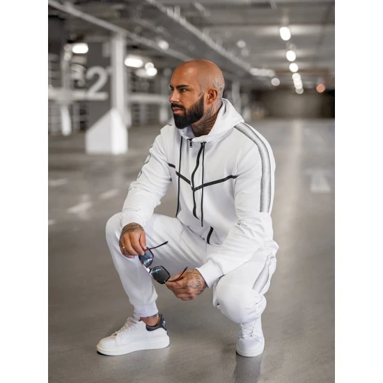 Balts vīriešu treniņtērps Ronex JS/8C8117/1Z