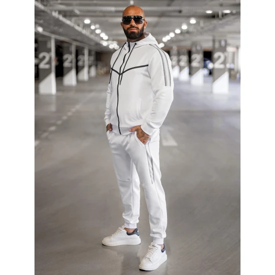 Balts vīriešu treniņtērps Ronex JS/8C8117/1Z