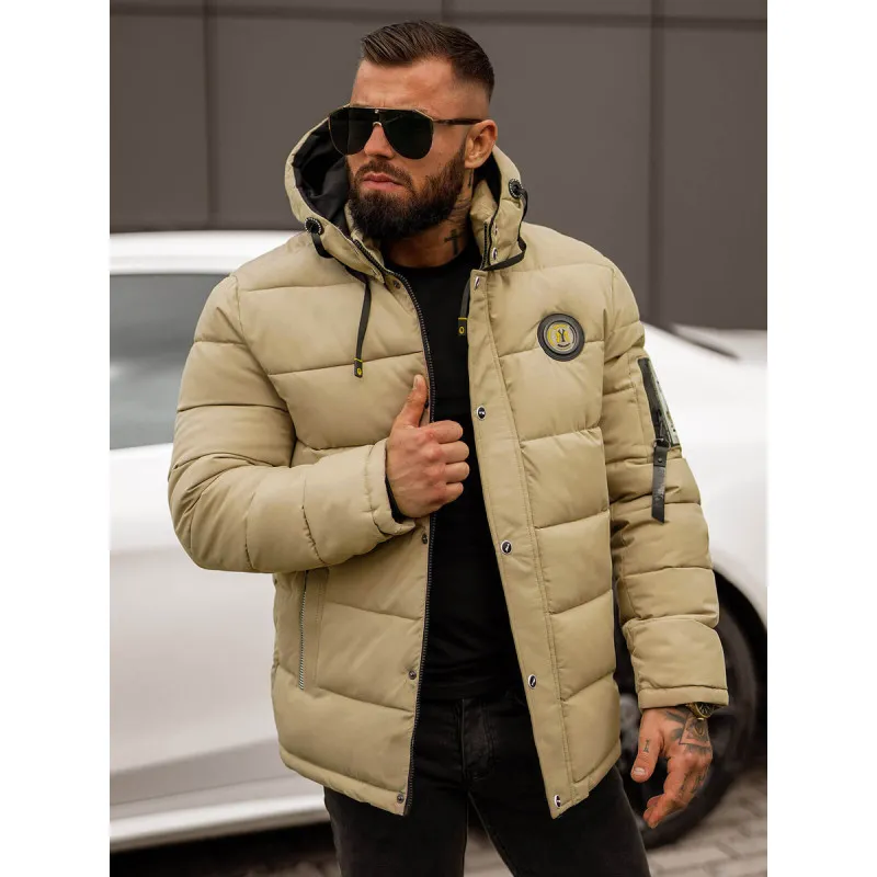 Brūna vīriešu ziemas jaka Lorenco JS/57M7503/62Z