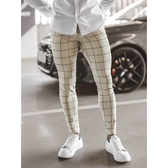 Brūnas vīriešu bikses Karlin O/P4009Z