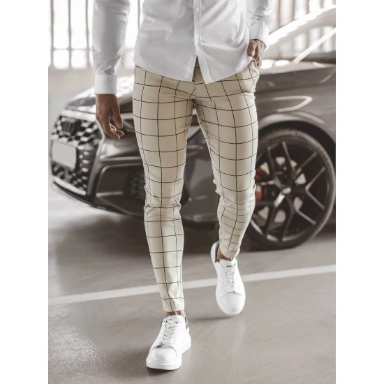 Brūnas vīriešu bikses Karlin O/P4009Z