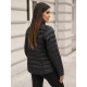 Melna stepēta jaka Sofia PLUS izmērs sievietēm