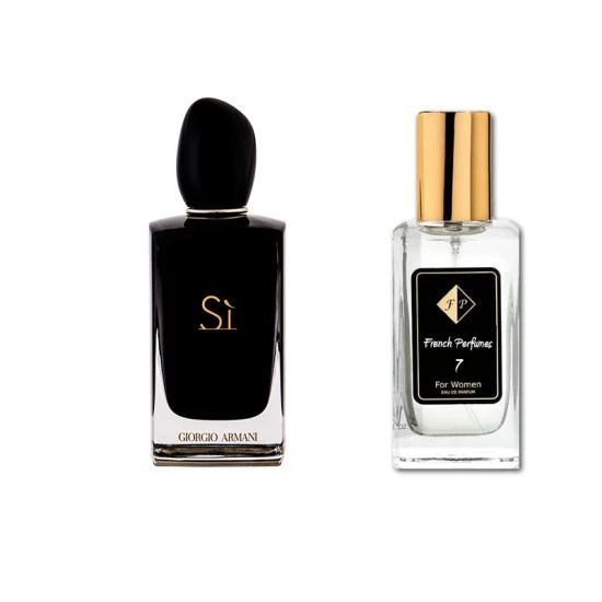 No7 smaržas, ko iedvesmojis Armani - Si Intense 60 ml EDP FP7-60 French Perfumes