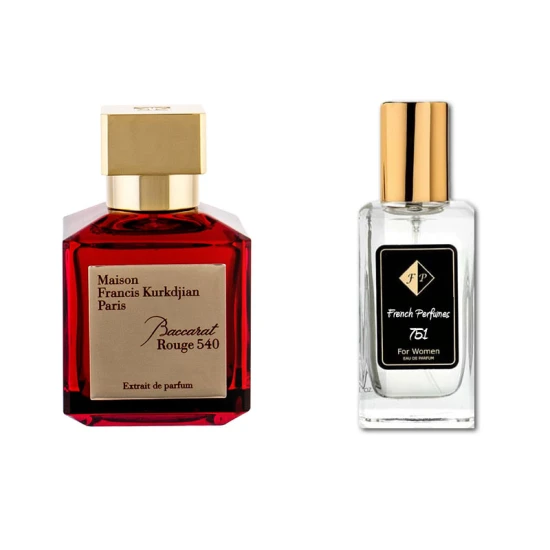 No751 Kurkdjian iedvesmotās smaržas - Baccarat Rouge 540 Extrait 104 ml EDP (UNISEX) FP751-104 French Perfumes