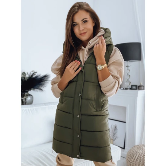 Noelin haki krāsas jaka ar kapuci TY3132