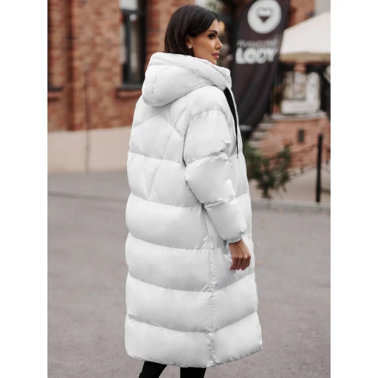 Sieviešu balts mētelis Izabel JS/5M3163/281Z