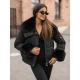 Sieviešu melna jaka Lara O/H833