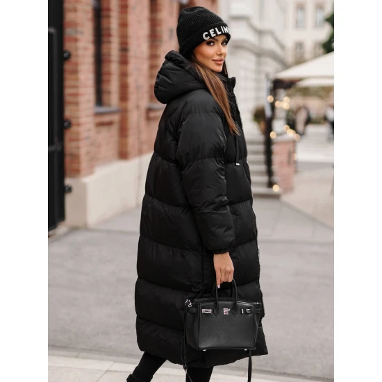 Sieviešu melns mētelis Izabel JS/5M3163/392Z