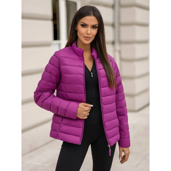 Tumši rozā stepēta jaka Sofia Sieviešu jakas