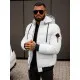 Men's white winter jacket Martim JS/31M5031/281