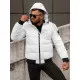 Men's white winter jacket Martim JS/31M5031/281