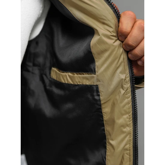 Vīriešu brūna stepēta jaka Andre JS/31M5010