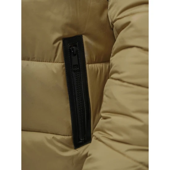 Vīriešu brūna stepēta jaka Andre JS/31M5010