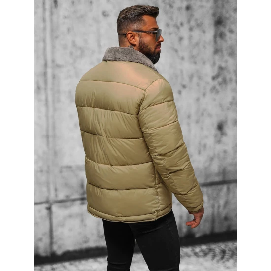 Vīriešu brūna stepēta jaka Andre JS/31M5010