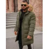 Vīriešu haki krāsas ziemas jaka Fred JS/25M9803/136