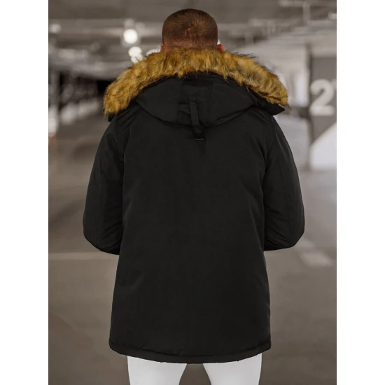 Vīriešu melna ziemas jaka Anton JS/5M779/392Z