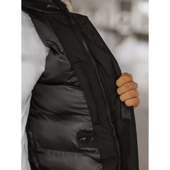 Vīriešu melna ziemas jaka Anton JS/5M779/392Z