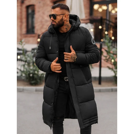 Vīriešu melna ziemas jaka Bruno JS/19M1290/392