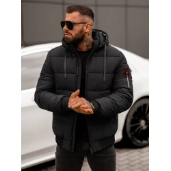 Vīriešu melna ziemas jaka Martim