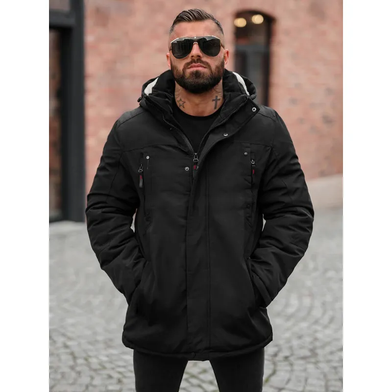 Vīriešu melna ziemas jaka Mason JS/5M3223/392