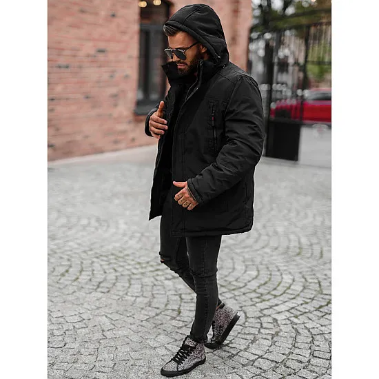 Vīriešu melna ziemas jaka Mason JS/5M3223/392